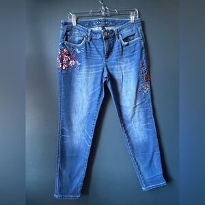 White House Black Market Blue Boyfriend Jeans